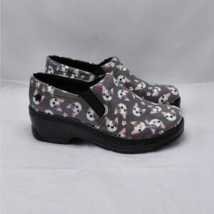 Klogs Footwear Womens Clogs Size 6.5 Dog Print Comfort Shoes Work Nursing Shoes